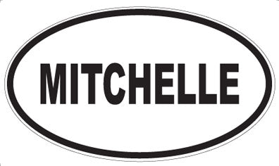 MITCHELLE - Oval Sticker
