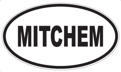 MITCHEM - Oval Sticker