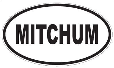 MITCHUM - Oval Sticker
