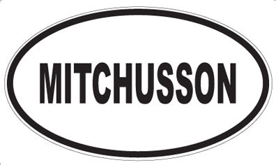 MITCHUSSON - Oval Sticker