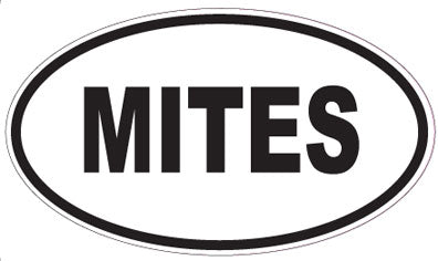 MITES - Oval Sticker