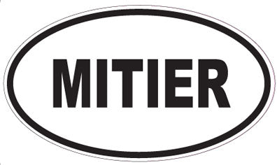 MITIER - Oval Sticker