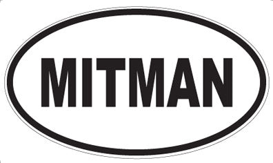 MITMAN - Oval Sticker