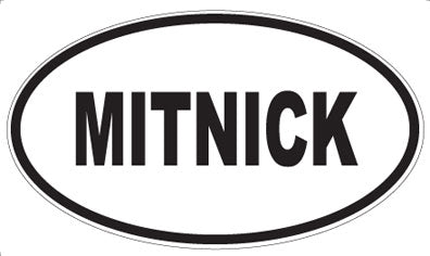 MITNICK - Oval Sticker