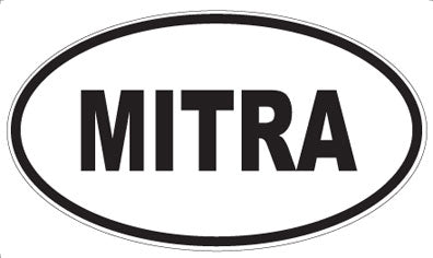 MITRA - Oval Sticker