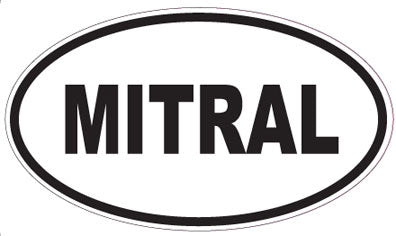 MITRAL - Oval Sticker