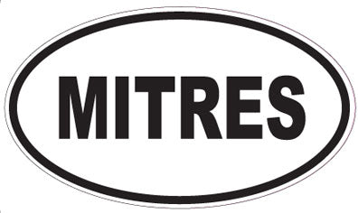 MITRES - Oval Sticker