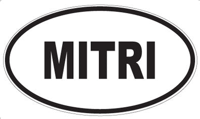 MITRI - Oval Sticker