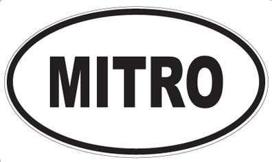 MITRO - Oval Sticker