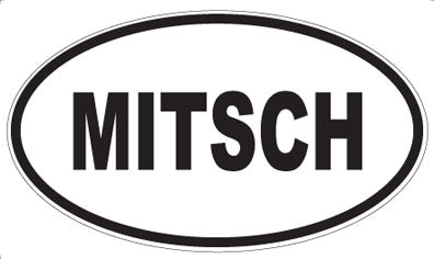 MITSCH - Oval Sticker
