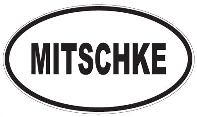 MITSCHKE - Oval Sticker