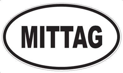 MITTAG - Oval Sticker