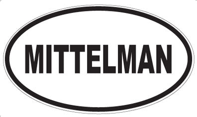 MITTELMAN - Oval Sticker
