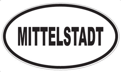 MITTELSTADT - Oval Sticker