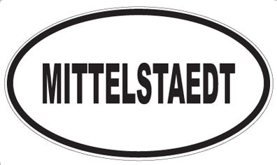 MITTELSTAEDT - Oval Sticker