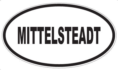 MITTELSTEADT - Oval Sticker