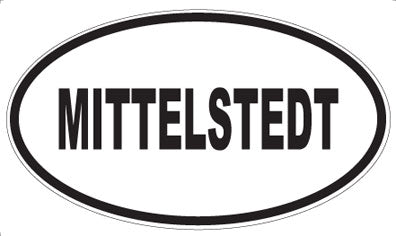 MITTELSTEDT - Oval Sticker