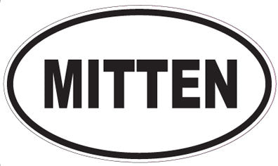 MITTEN - Oval Sticker