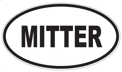 MITTER - Oval Sticker