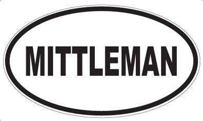 MITTLEMAN - Oval Sticker