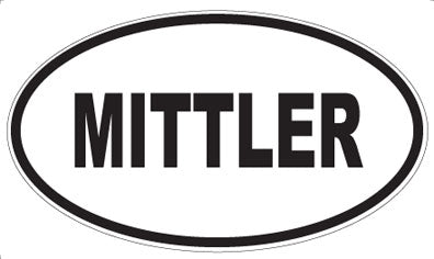 MITTLER - Oval Sticker