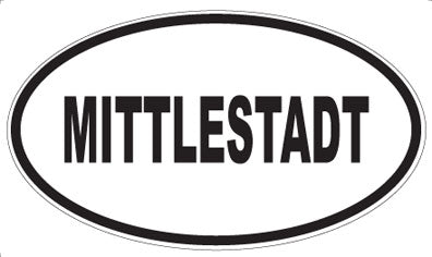 MITTLESTADT - Oval Sticker