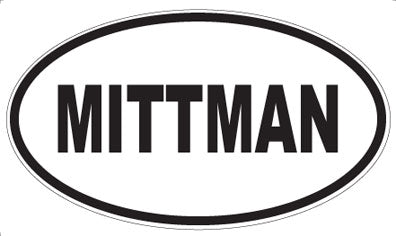 MITTMAN - Oval Sticker