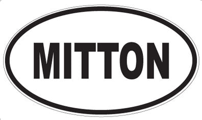 MITTON - Oval Sticker