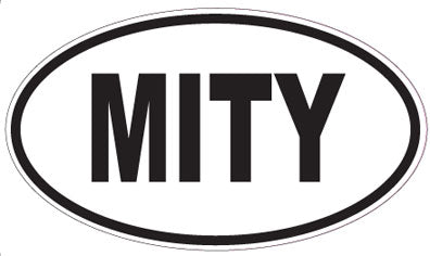 MITY - Oval Sticker