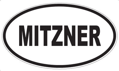 MITZNER - Oval Sticker