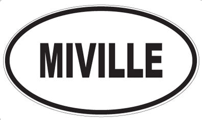 MIVILLE - Oval Sticker