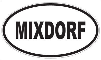 MIXDORF - Oval Sticker