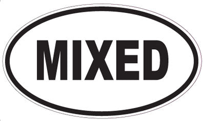 MIXED - Oval Sticker