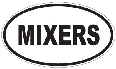 MIXERS - Oval Sticker