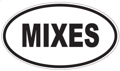 MIXES - Oval Sticker