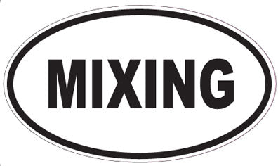 MIXING - Oval Sticker