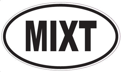 MIXT - Oval Sticker