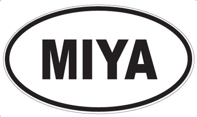 MIYA - Oval Sticker