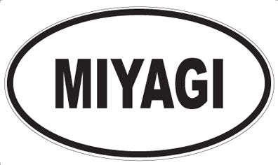 MIYAGI - Oval Sticker