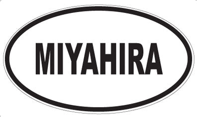 MIYAHIRA - Oval Sticker