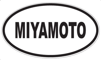 MIYAMOTO - Oval Sticker