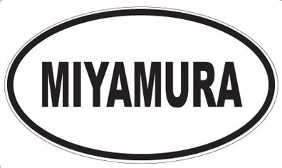 MIYAMURA - Oval Sticker