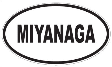 MIYANAGA - Oval Sticker