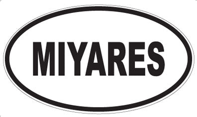 MIYARES - Oval Sticker