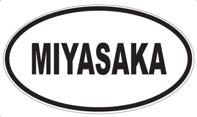MIYASAKA - Oval Sticker