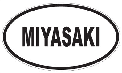 MIYASAKI - Oval Sticker