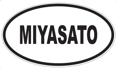 MIYASATO - Oval Sticker