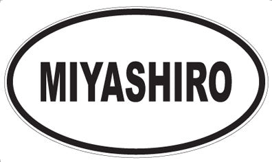 MIYASHIRO - Oval Sticker