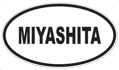 MIYASHITA - Oval Sticker