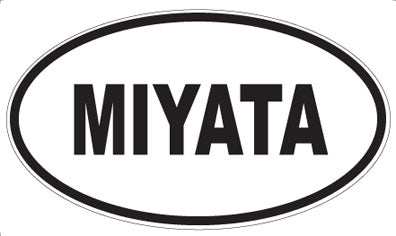 MIYATA - Oval Sticker